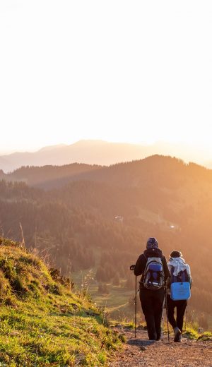 mountain, sunrise, sun, clouds, nature, alpine, weather, freedom, hiking, people